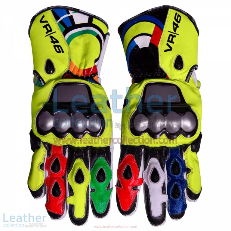 Valentino Rossi 2012 Leather Racing Gloves | leather racing gloves,valentino rossi gloves