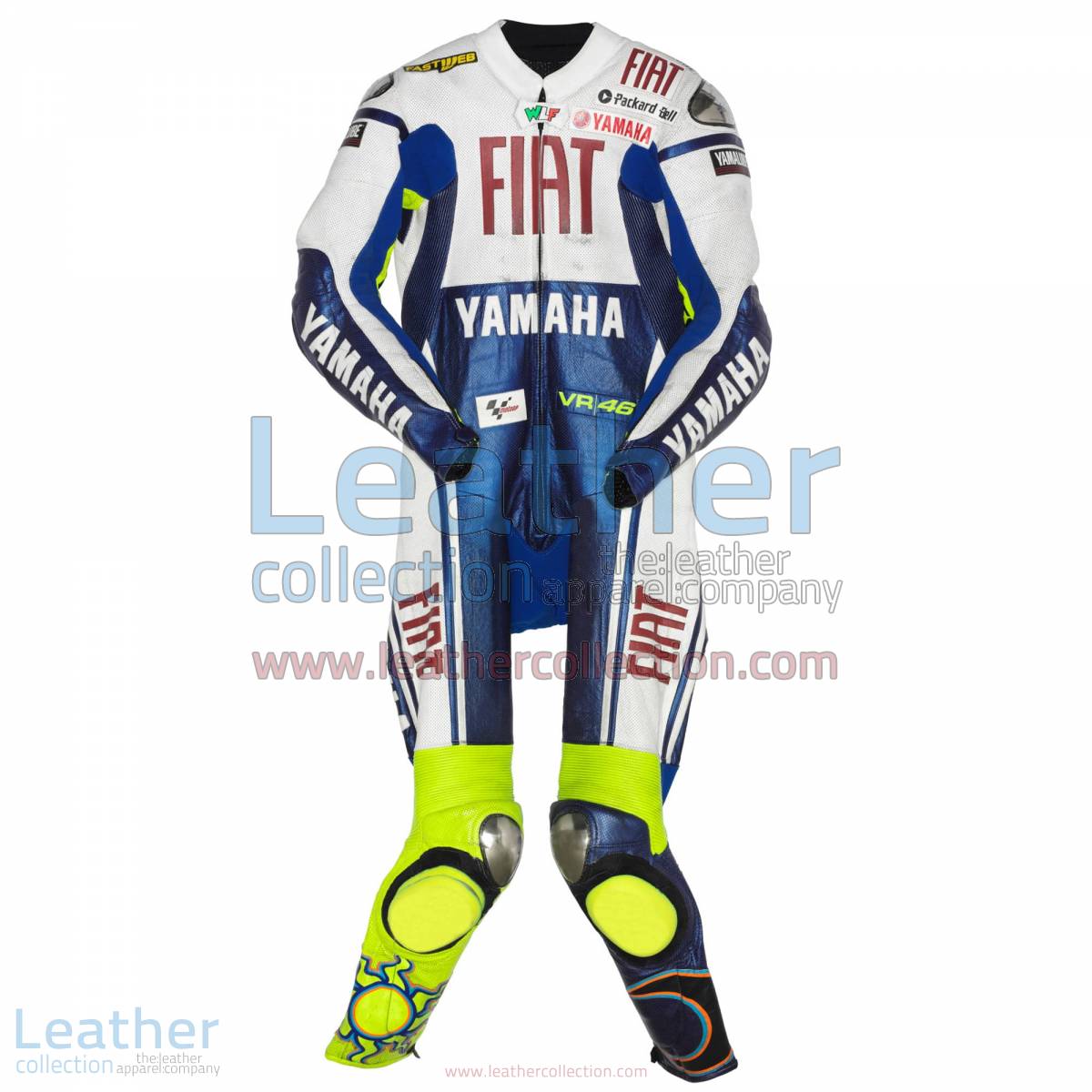 Valentino Rossi Yamaha Fiat MotoGP 2009 Suit | yamaha clothing,valentino rossi suit