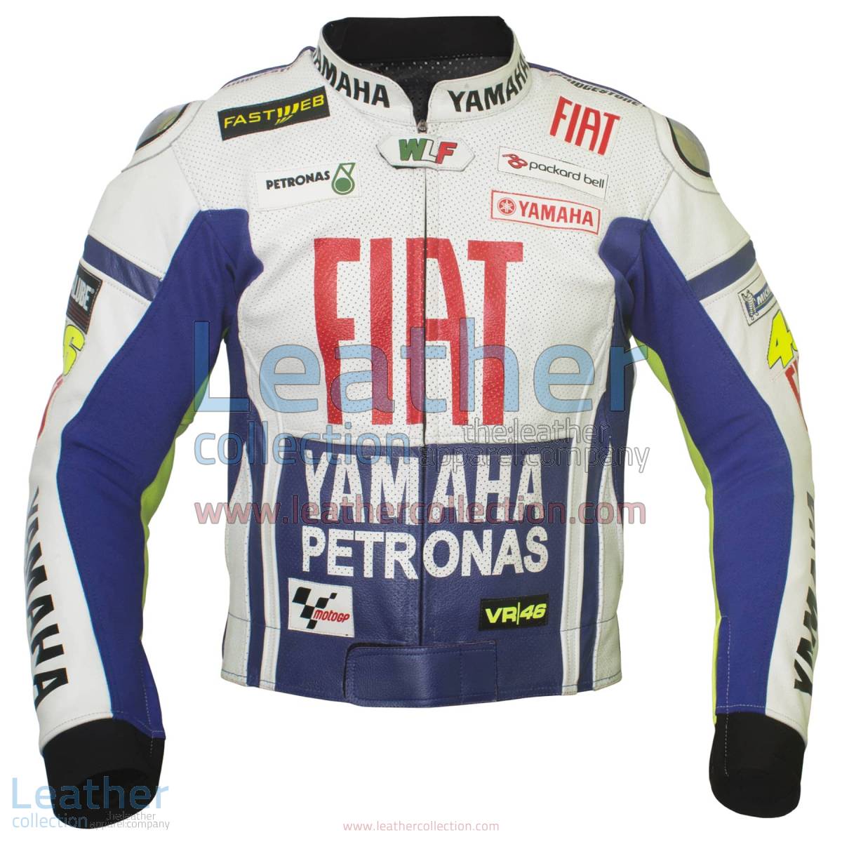 Valentino Rossi Yamaha Fiat Petronas Motorbike Jacket | VR46 jacket,Valentino Rossi motorcycle jacket