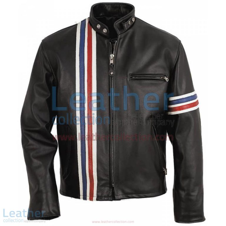 Vertical Strips Biker Fashion Leather Jacket | biker jacket,biker fashion