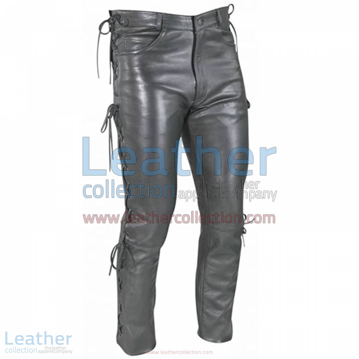 Women Leather Lace Pants