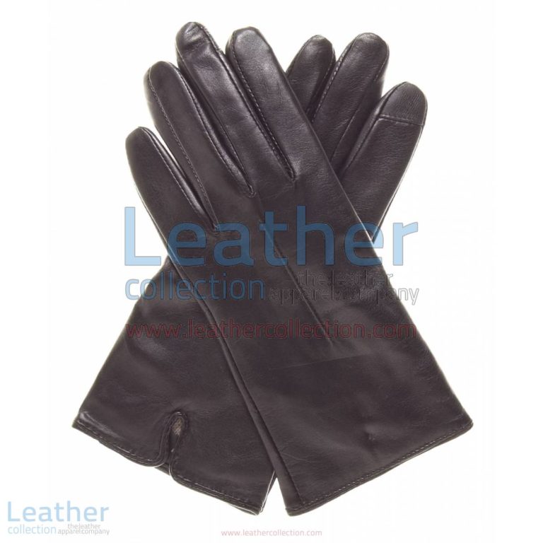 Wool Lined Ladies Brown Leather Gloves | wool lined gloves,ladies brown leather gloves