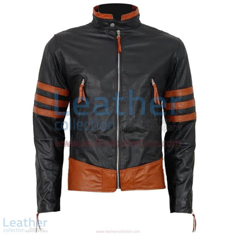 X-MEN Wolverine Origins Biker Style Black Leather Jacket | wolverine origins jacket,biker style jacket