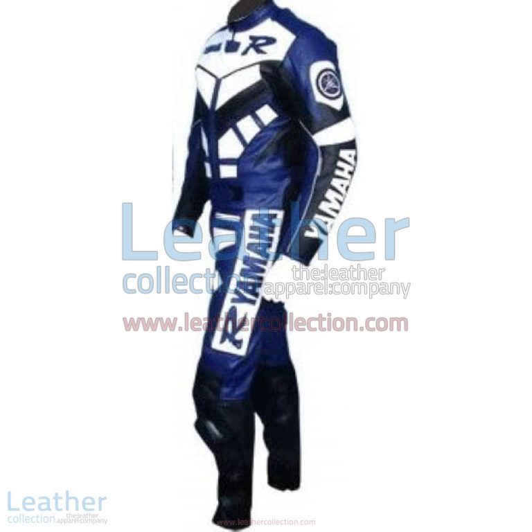 Yamaha R Racing Leather Suit Blue | yamaha racing,yamaha r