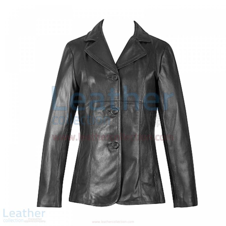 3 Button Lambskin Blazer –  Jacket