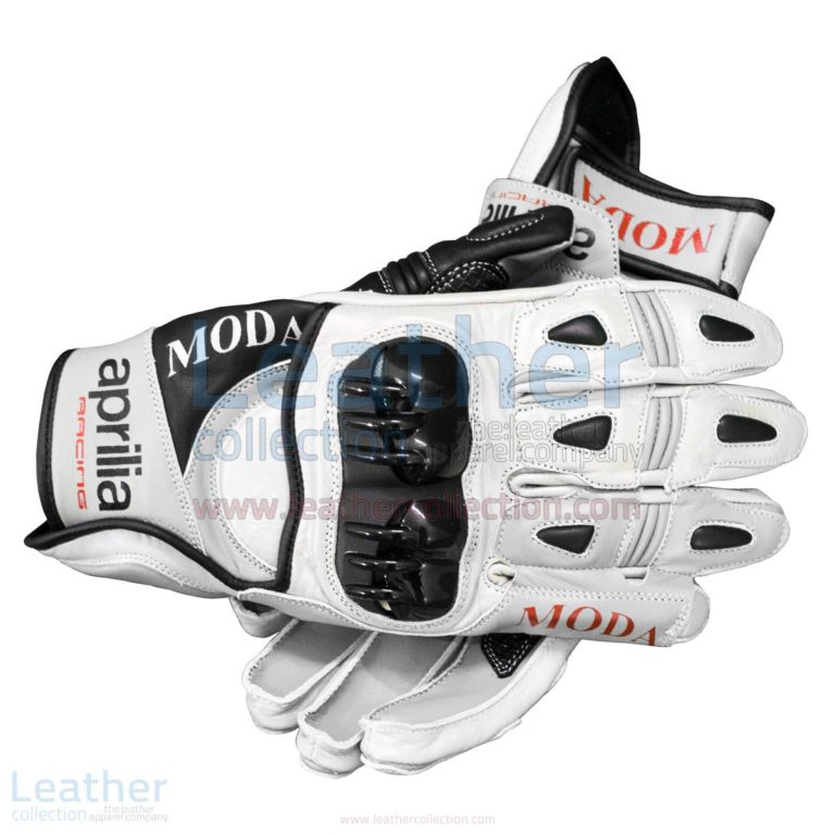 Aprilia Short Leather Riding Gloves –  Gloves