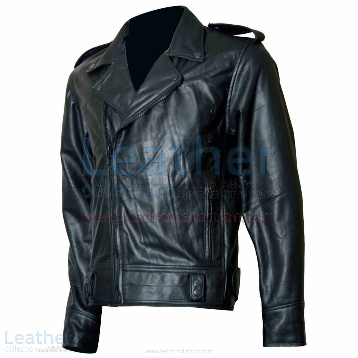 black leather jacket male