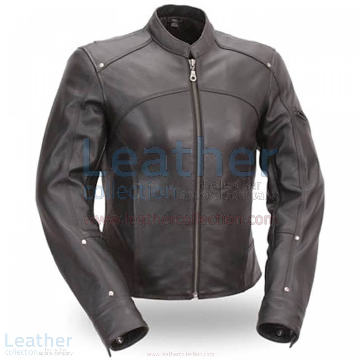 Black Leather Touring Motorcycle Jacket –  Jacket