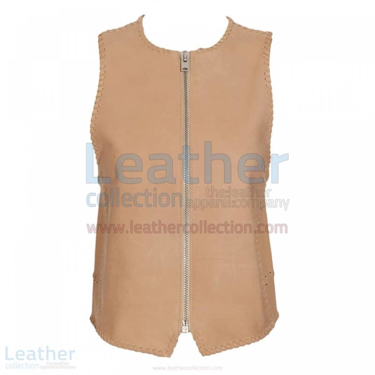 Braided Fashion Leather Vest –  Vest