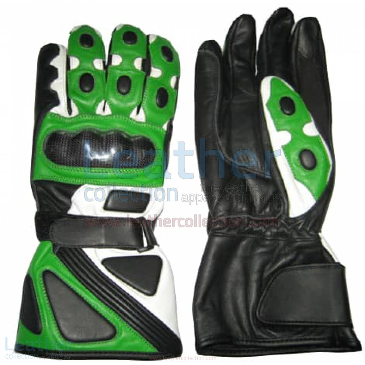 Bravo Green Motorcycle Race Gloves –  Gloves