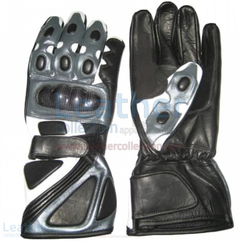 Bravo Grey Motorbike Race Gloves –  Gloves
