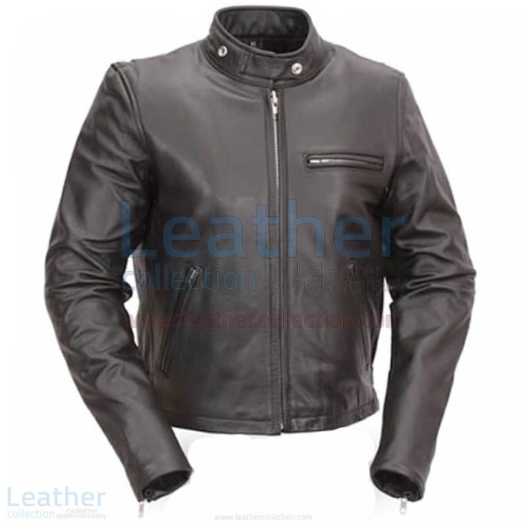 Classic Leather Scooter Jacket –  Jacket