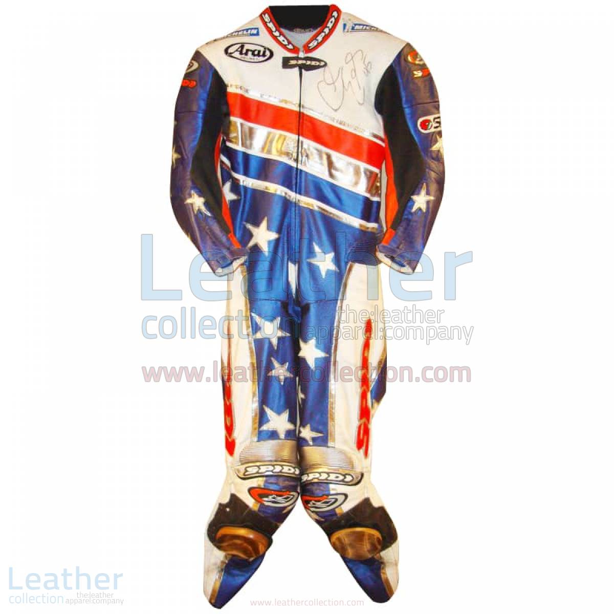 Colin Edwards Aprilia Leathers 2003 MotoGP Pre-season – Aprilia Suit