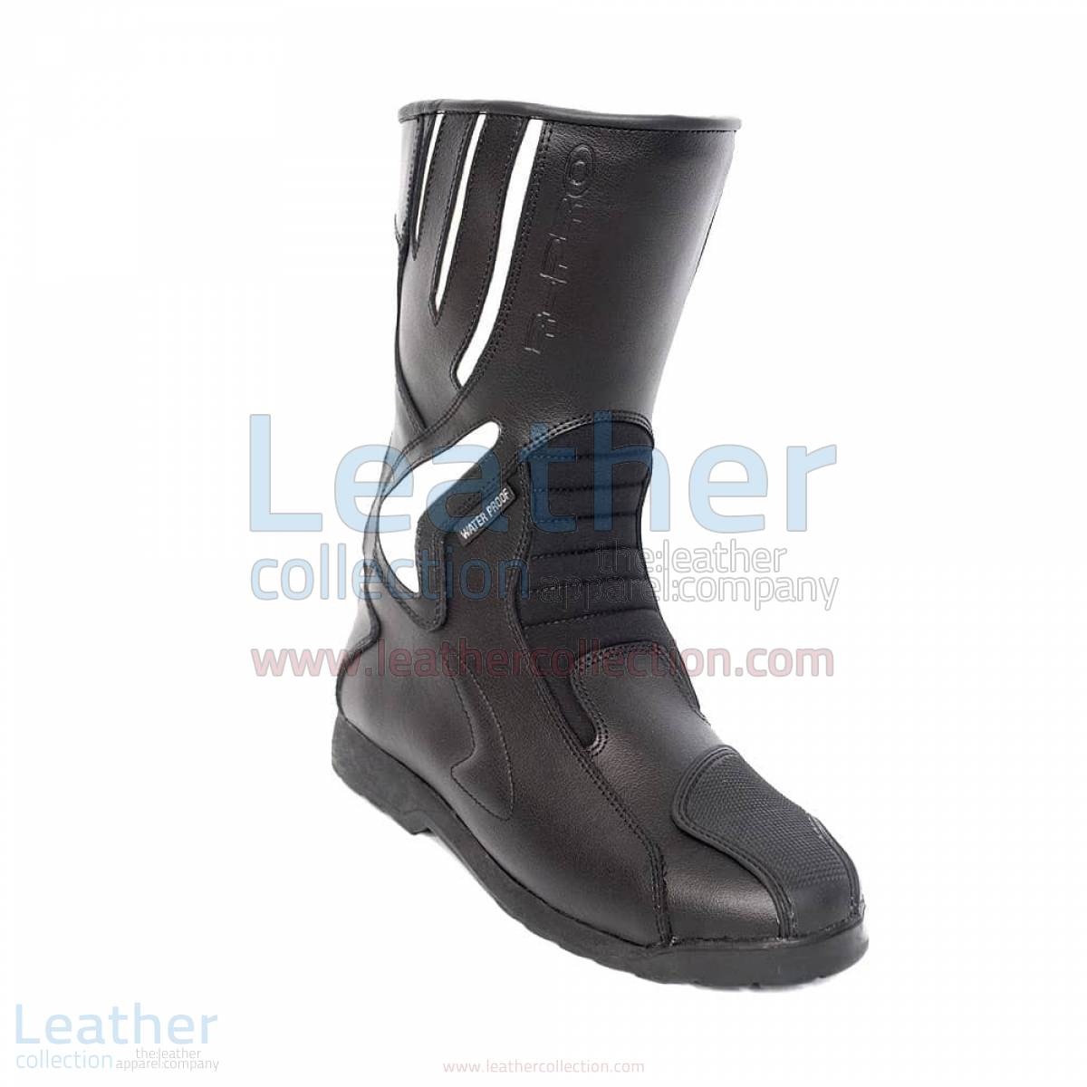 Crescent Leather Moto Boots