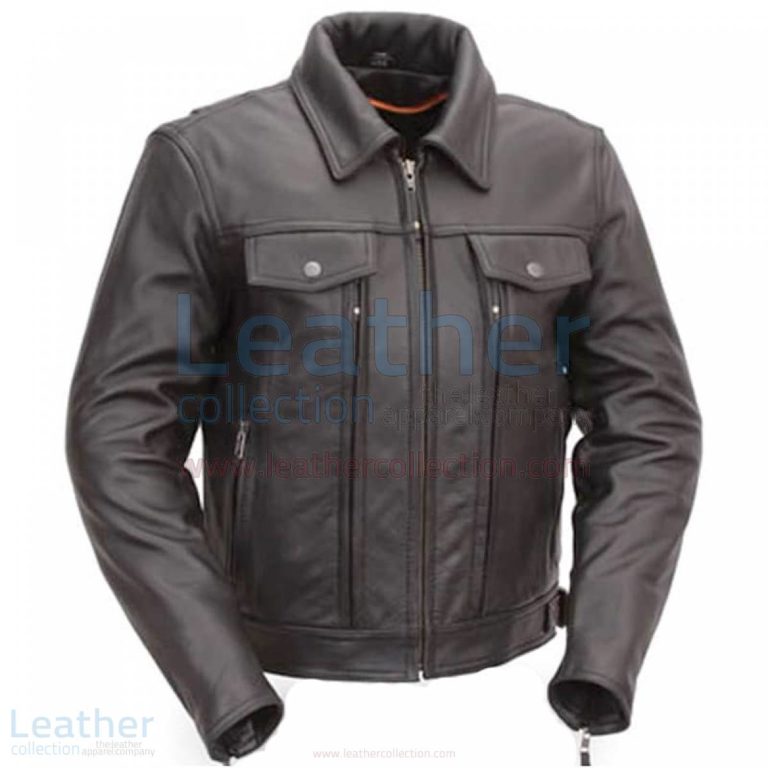 Cruiser Motorcycle Jacket with Dual Utility Pockets –  Jacket