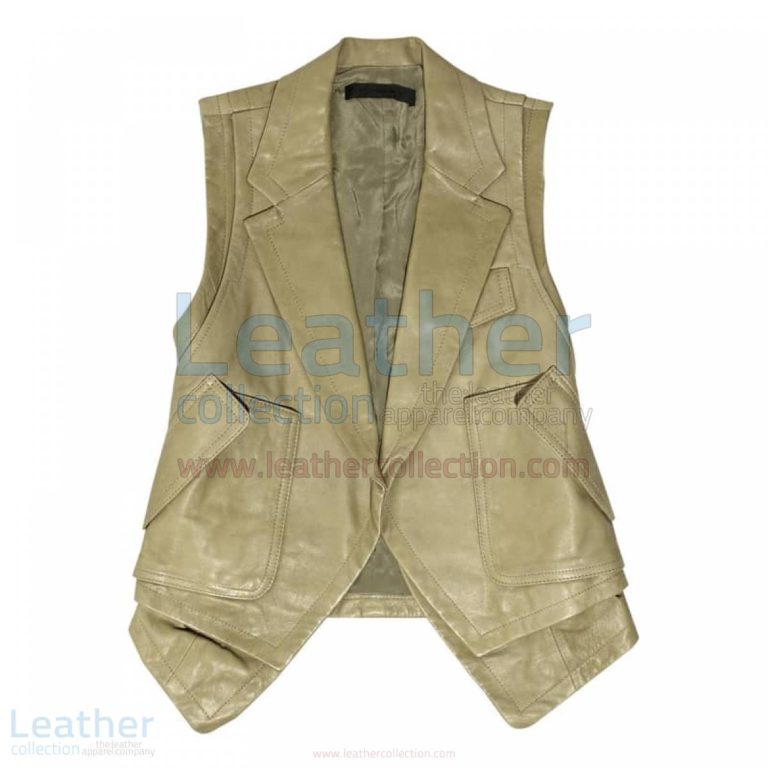 Fashion Leather Vest Coat –  Vest