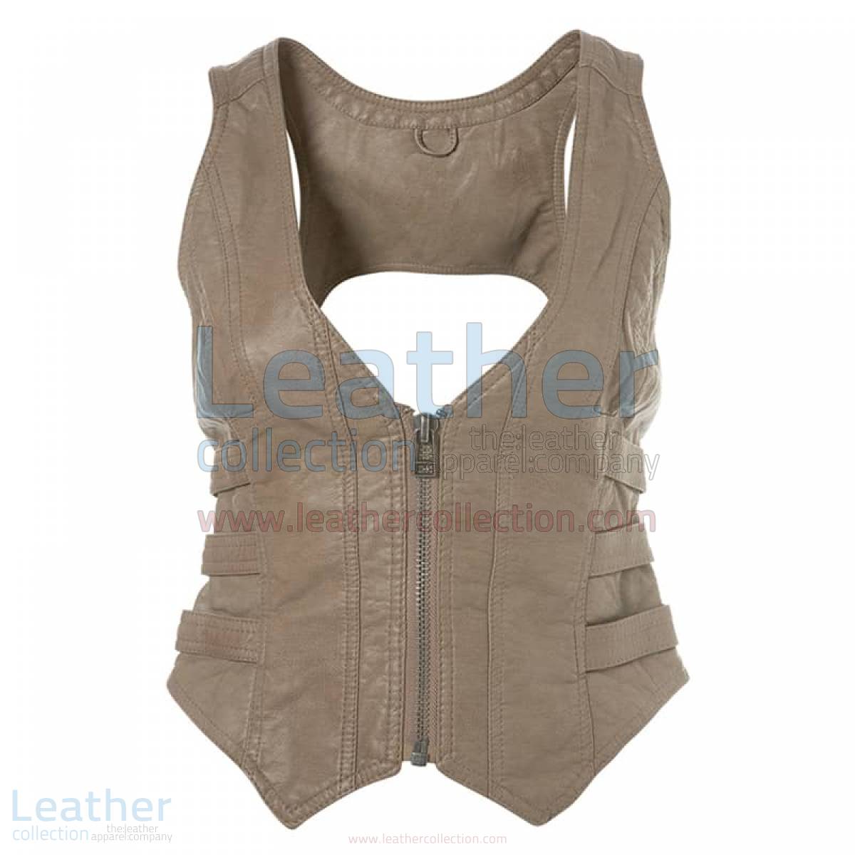 Fashion Short Leather Vest –  Vest
