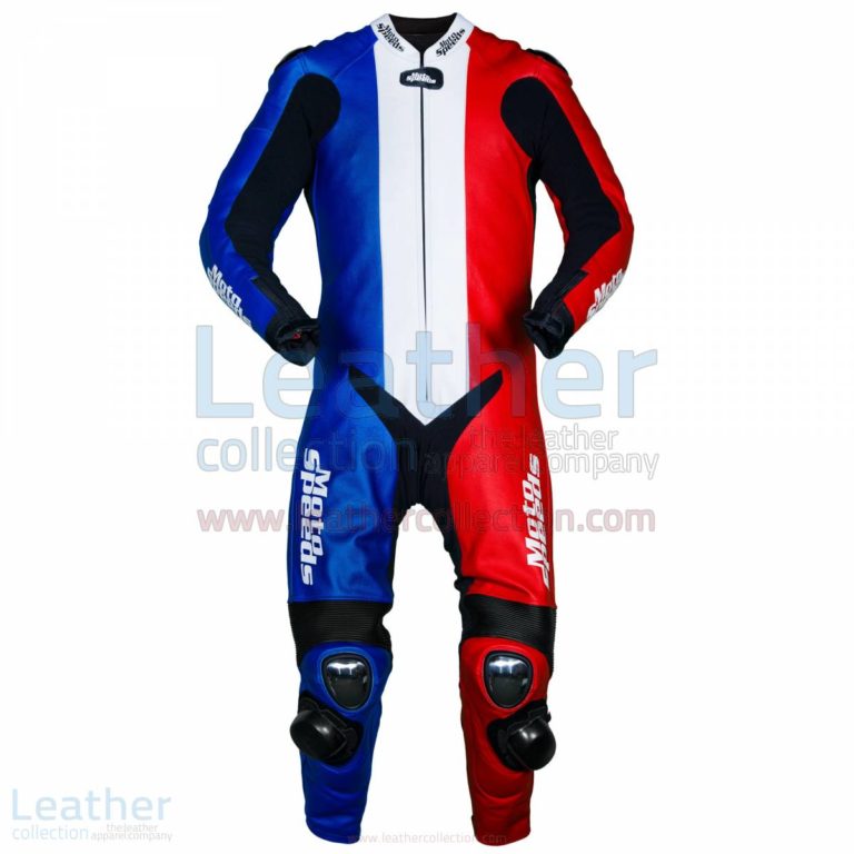 France Flag Motorbike Race Leathers –  Suit