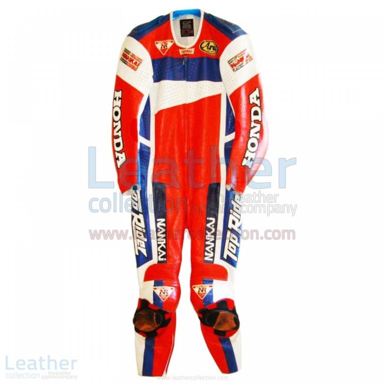 Freddie Spencer Nankai Honda Motorcycle GP 1991 Leathers – Honda Suit