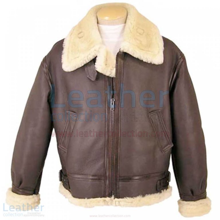 Fur Lined Leather Brown Jacket –  Jacket