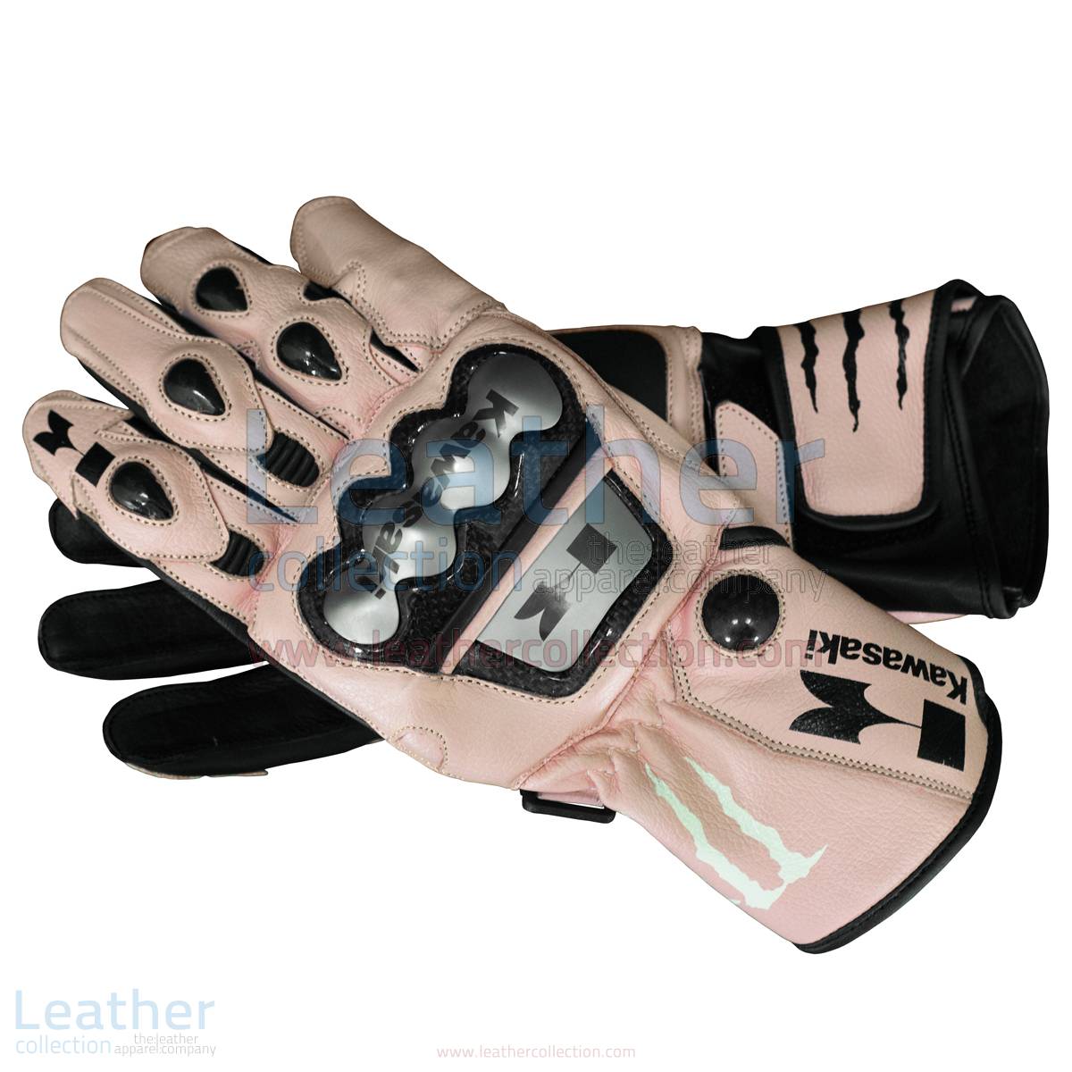 Kawasaki Monster Leather Gloves –  Gloves