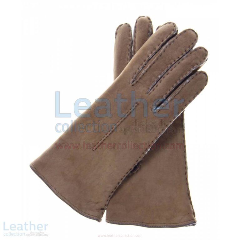 Ladies Suede Lamb Shearling Gloves –  Gloves
