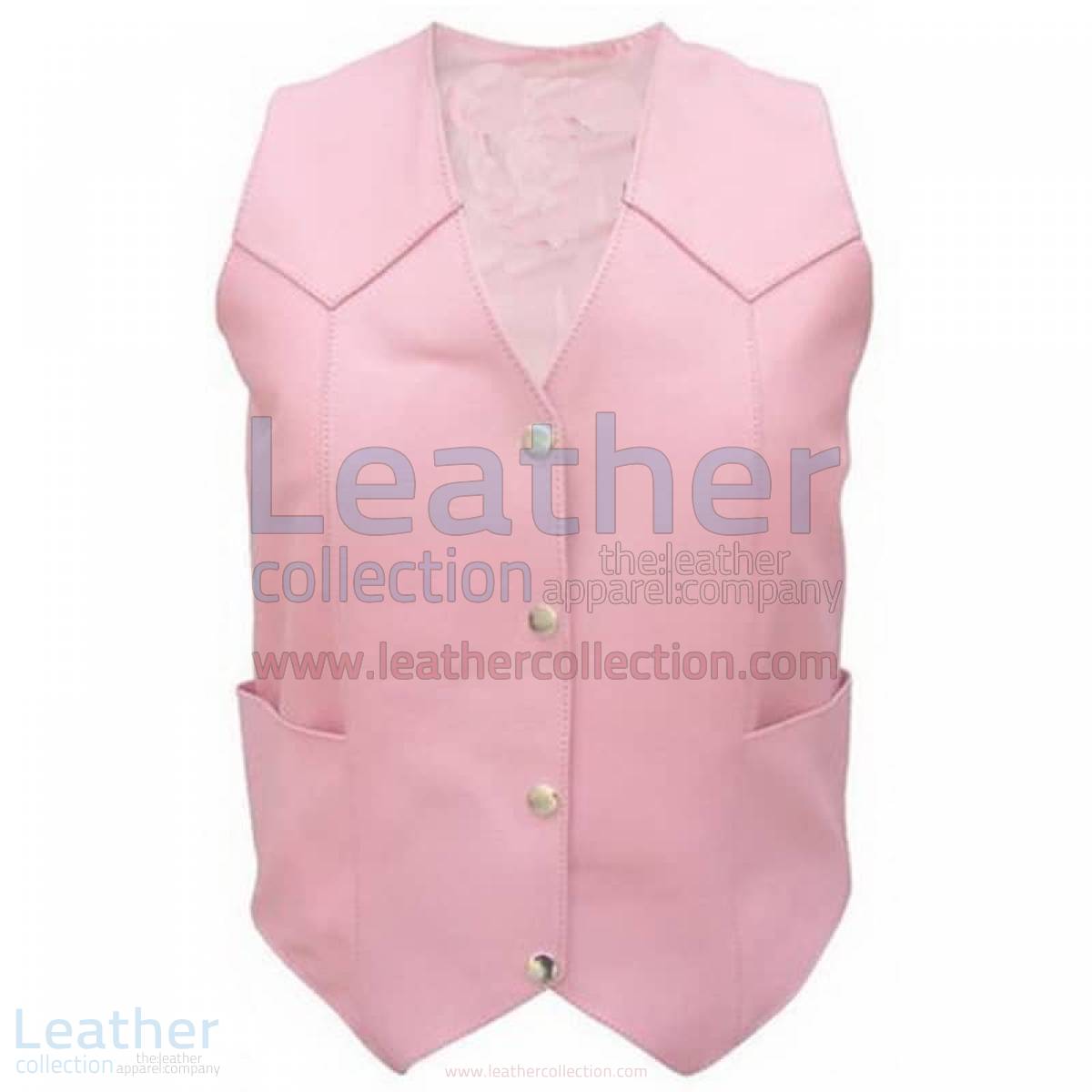 Ladies Pink Basic Plain Vest –  Vest