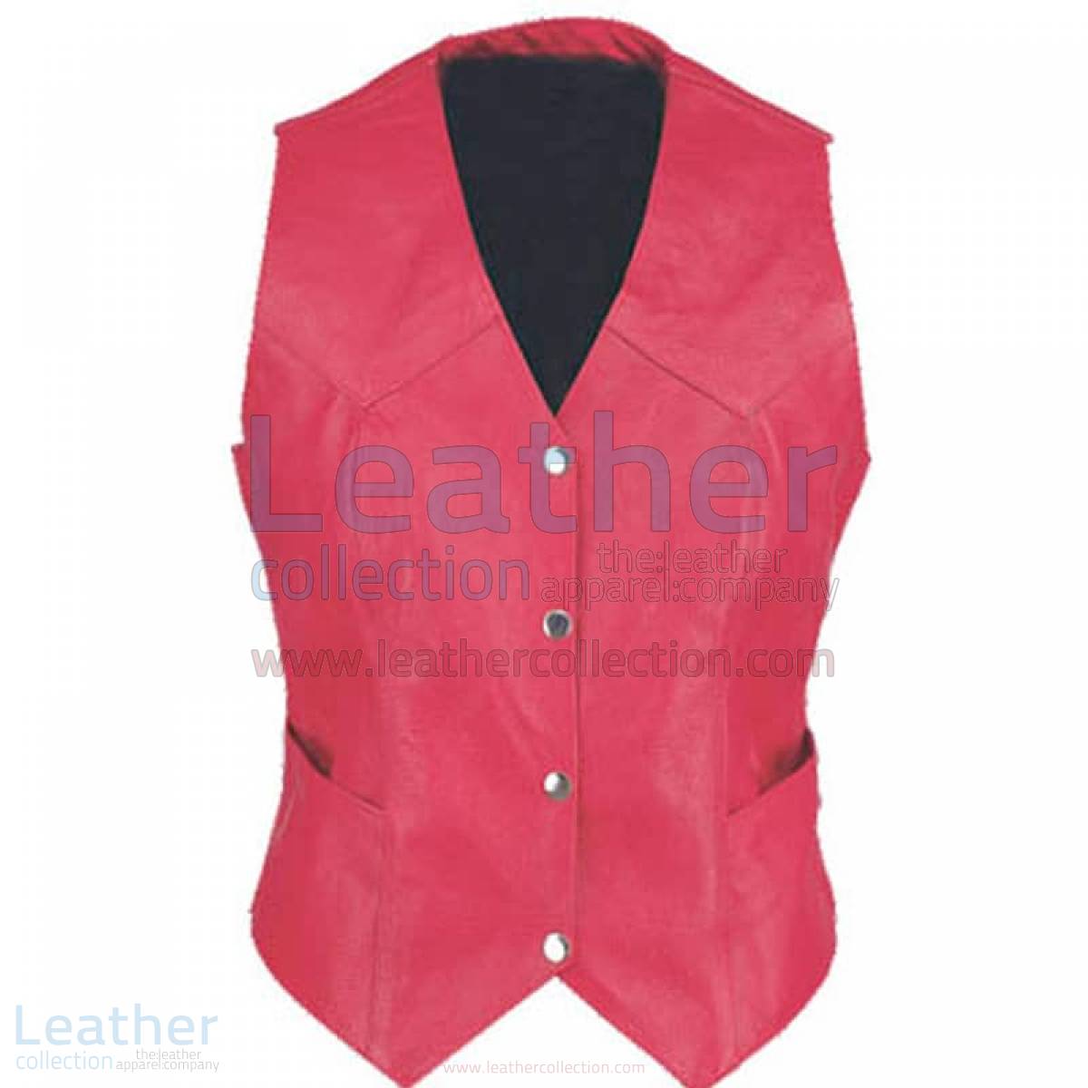 Ladies Vintage Fashion Leather Vest