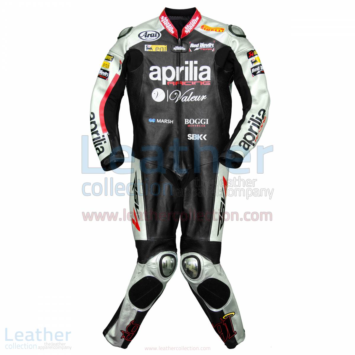 Leon Haslam Aprilia 2015 WSBK Racing Leathers – Aprilia Suit