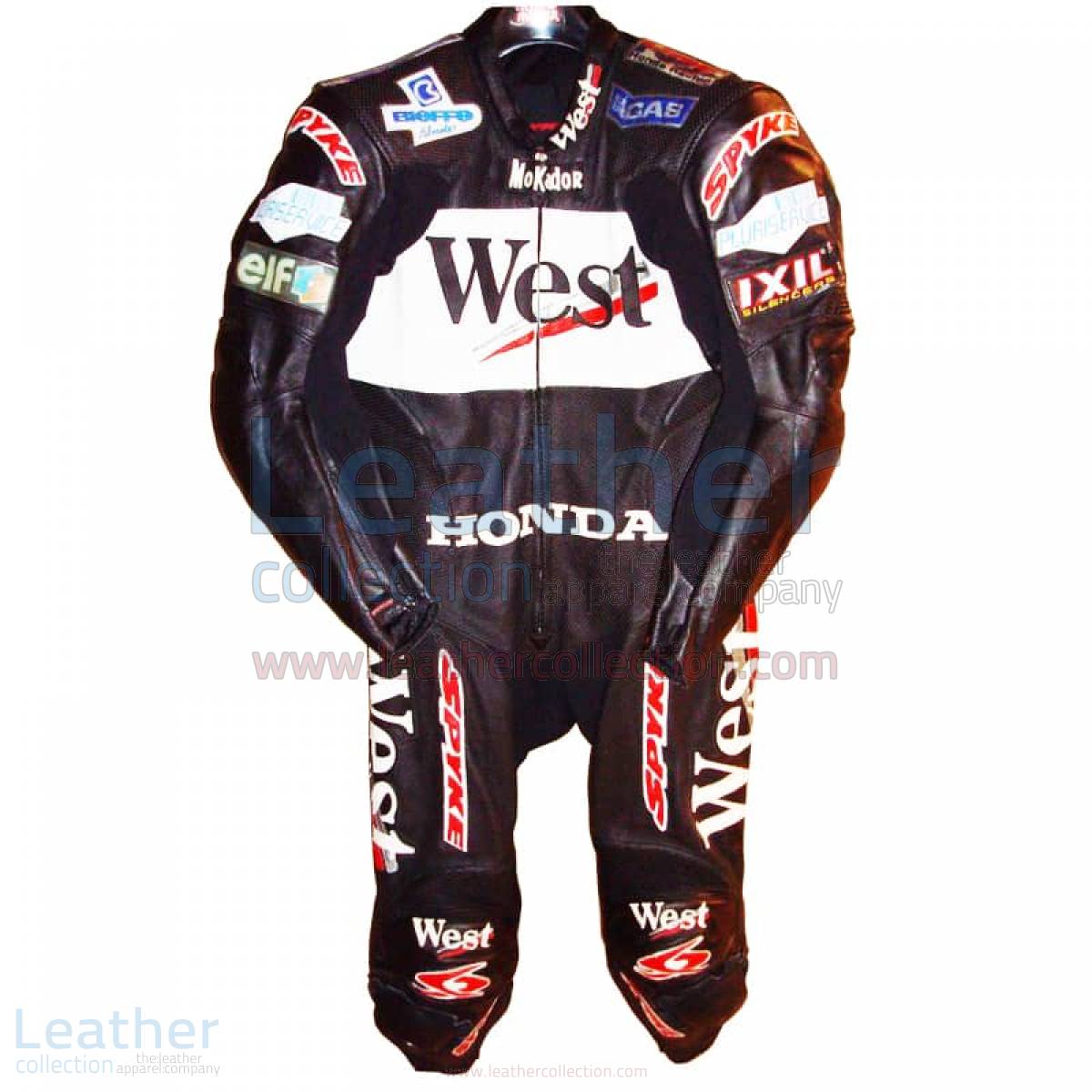 Loris Capirossi Honda GP 2001 Motorcycle Leathers – Honda Suit