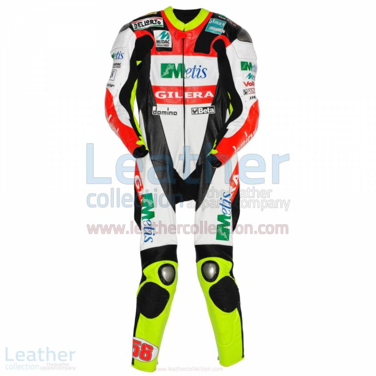 Marco Simoncelli Gilera GP 2008 Leathers – Gilera Suit