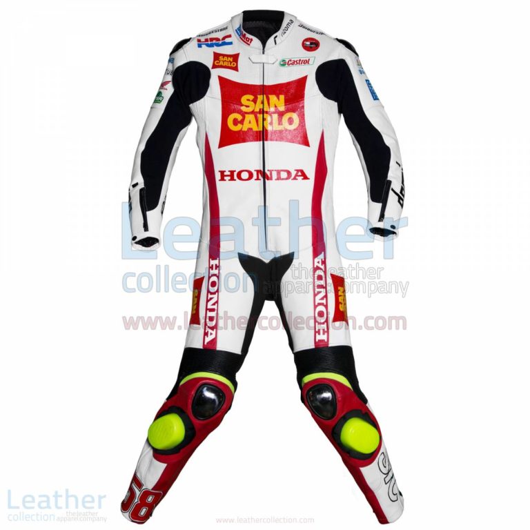 Marco Simoncelli Honda 2011 Leathers – Honda Suit
