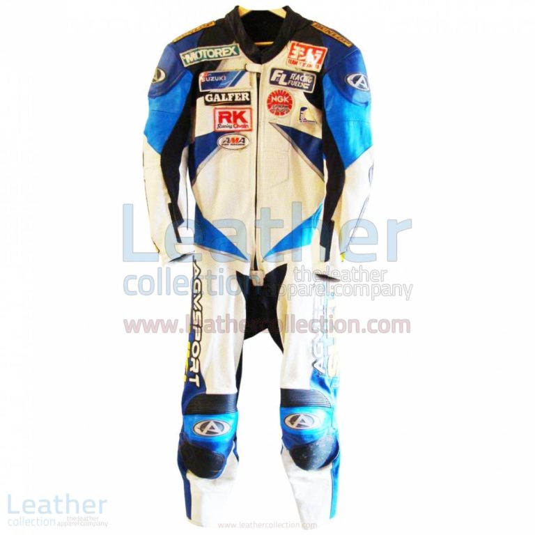Mat Mladin Suzuki Motorcycle AMA 2002 Leathers – Suzuki Suit
