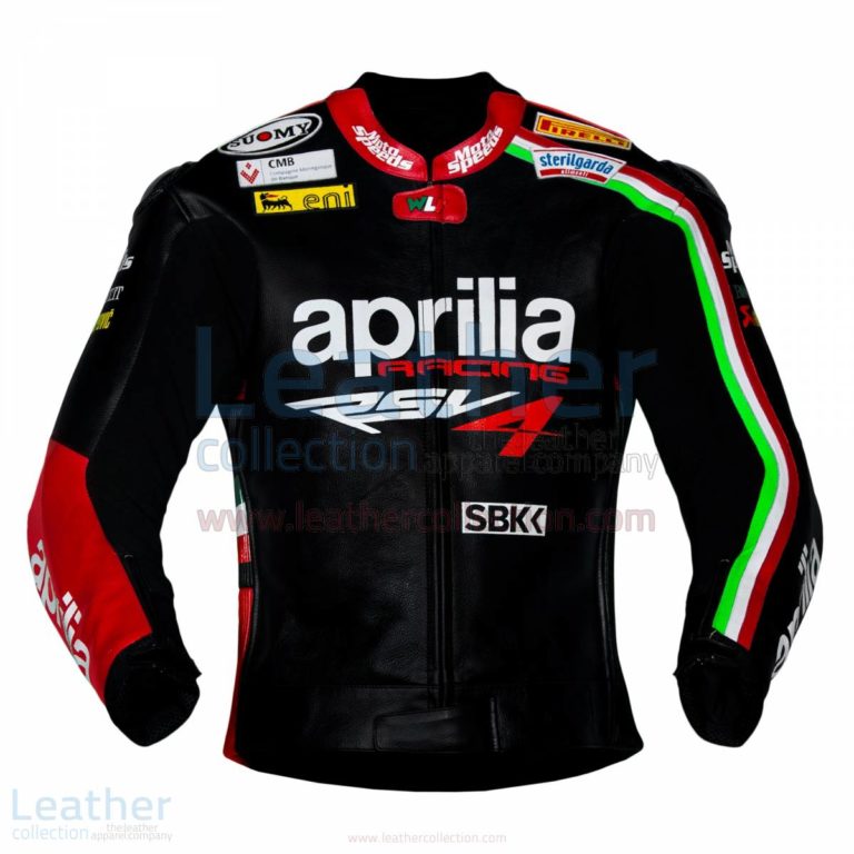 Max Biaggi Aprilia Motorbike Leather Jacket – Aprilia Jacket