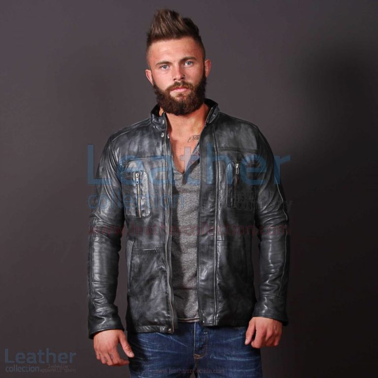 Men Casual Fashion Leather Frost Jacket –  Jacket