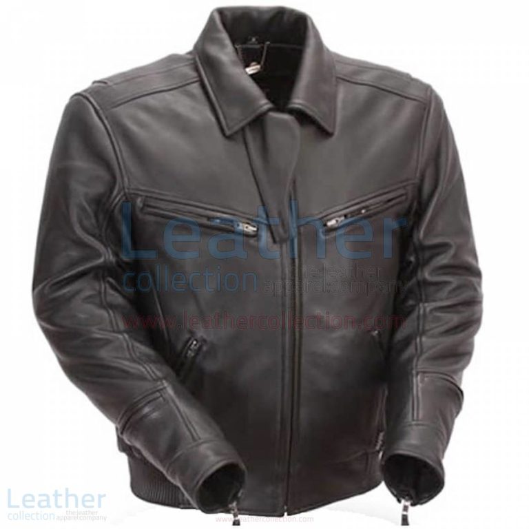 Naked Black Leather Bronson Hybrid Motorcycle Jacket –  Jacket