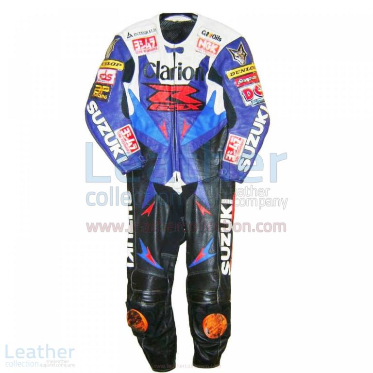 Niall Mackenzie Suzuki 2001 BSB Leather Suit – Suzuki Suit