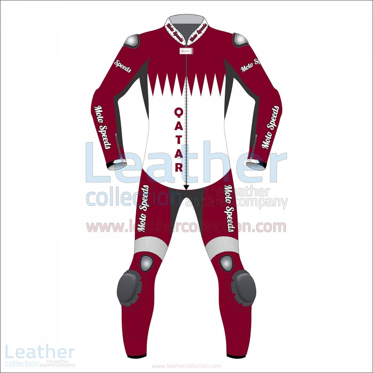 Qatar Flag Motorbike Race Suit