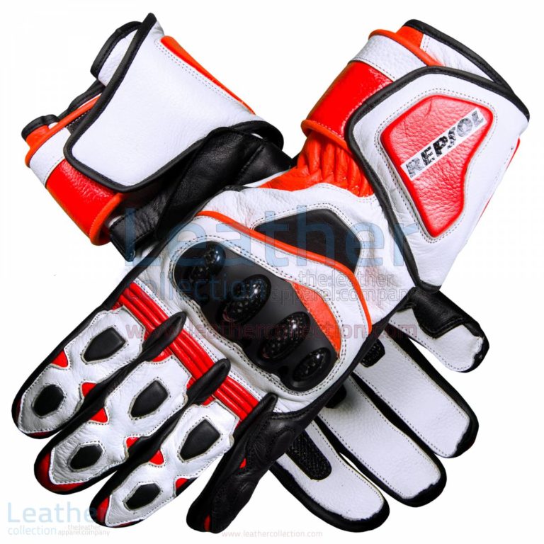 Repsol Pro Motorbike Leather Gloves –  Gloves