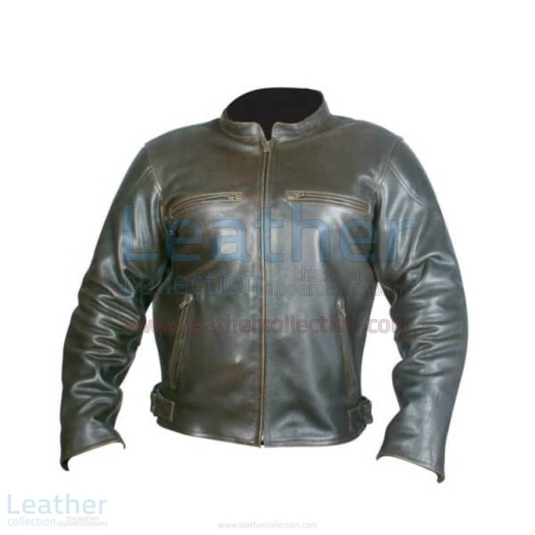 Retro Brown Leather Jacket –  Jacket