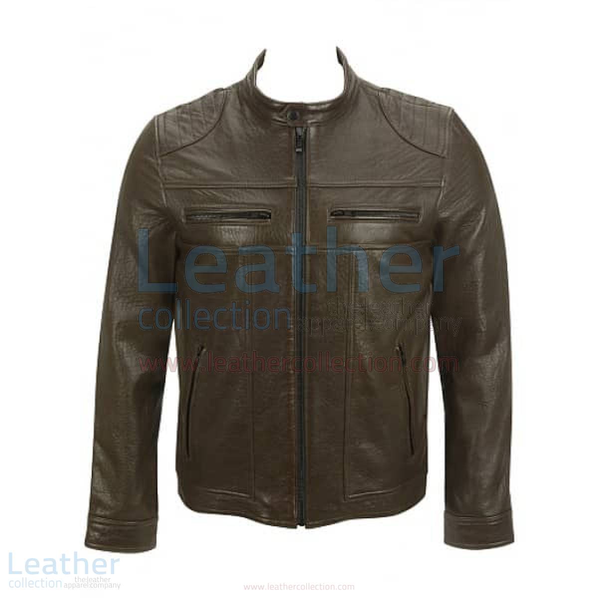 Saddle Shoulder Antique Leather Jacket –  Jacket
