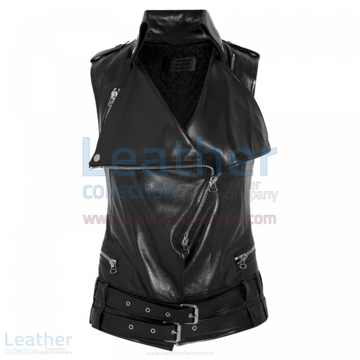 Smart Ladies Leather Vest –  Vest