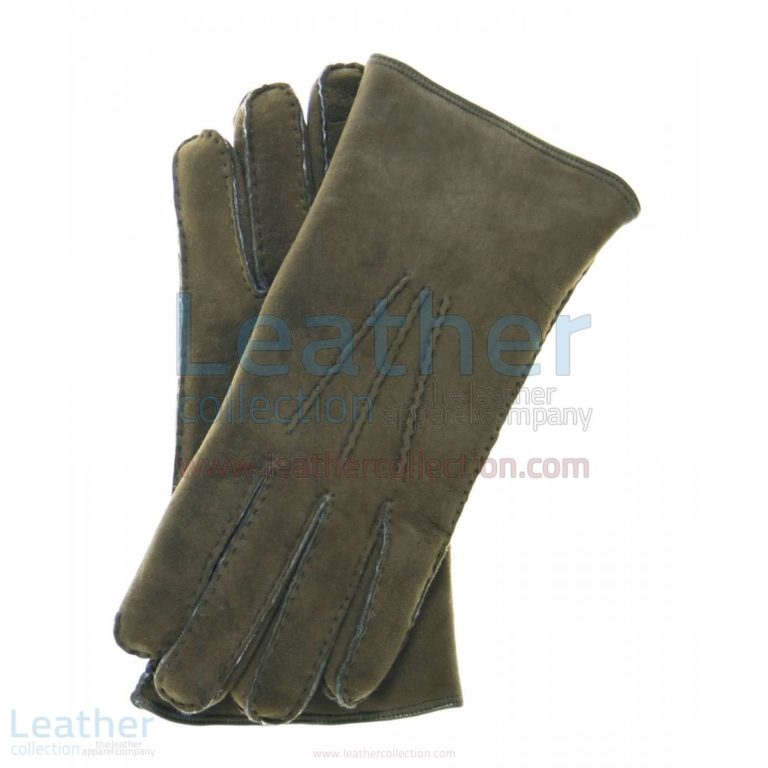 Sueded Lamb Shearling Fashion Gloves –  Gloves
