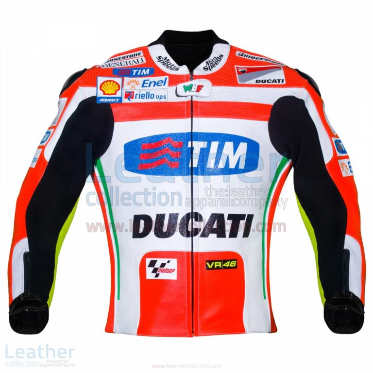 Valentino Rossi Ducati Corse Leather Jacket – Ducati Jacket