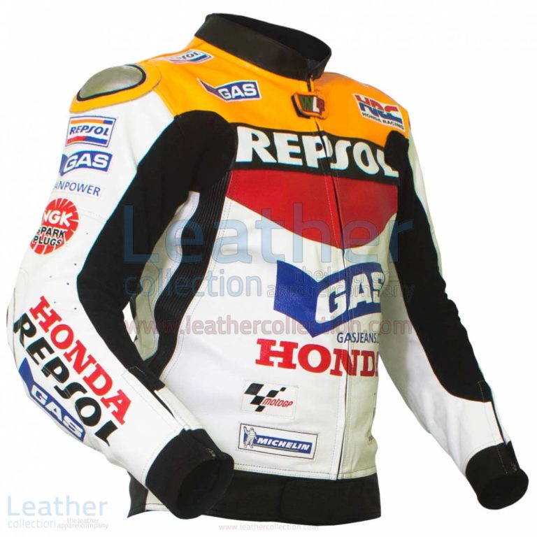 Valentino Rossi Repsol Honda MotoGP 2003 Leather Jacket – Honda Jacket