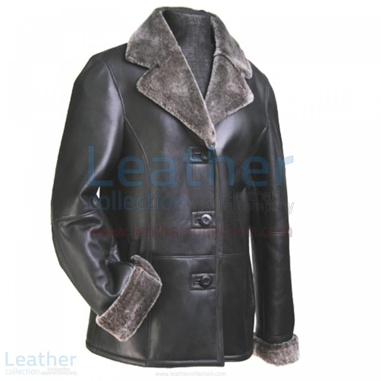 Fur Leather Blazer Womens –  Jacket