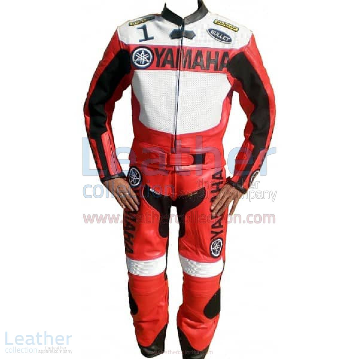 Yamaha Motorbike Leather Suit Red / White – Yamaha Suit