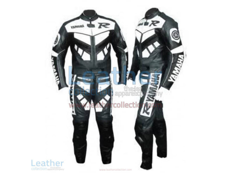 Yamaha R Racing Leather Suit Gun Metal