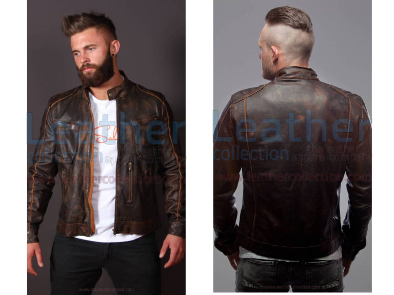 Leather Outlaw Jacket For Men