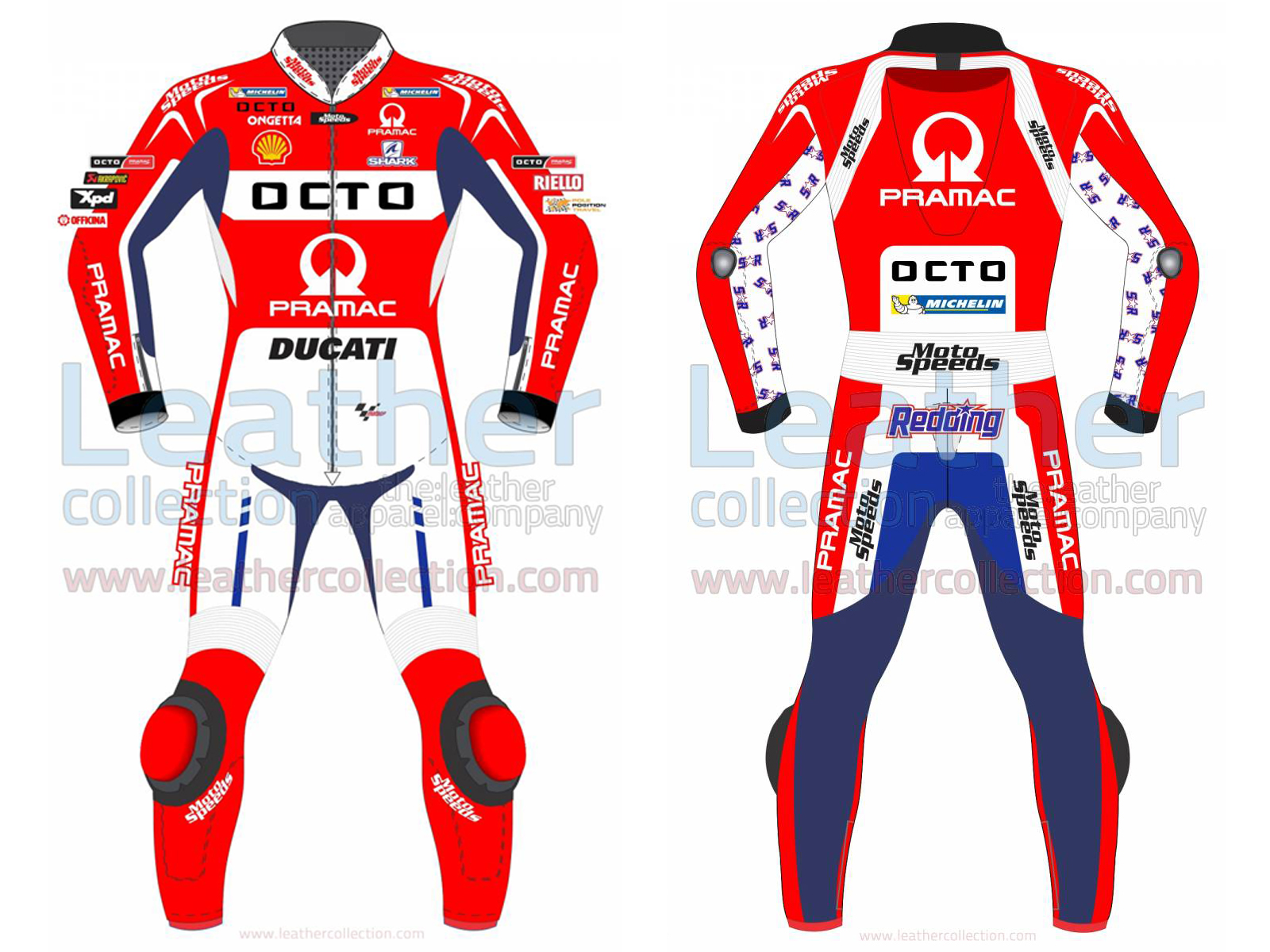 Scott Redding Ducati Pramac 2017 MotoGP Leather Suit